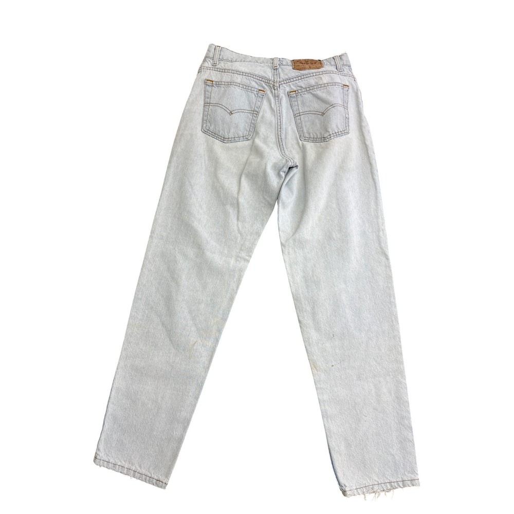 Vintage Levis 501 Light Wash High Waisted Straight Leg Jeans Women Size 29x30